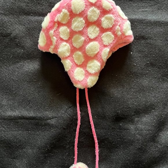 H & M Childs Pink/White Winter Hat - Picture 3 of 5